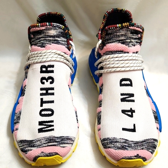 Adidas × Pharrell Williams NMD Human Race Trail Solar Pack Sneakers (M Size 10)